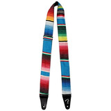 Correa Guitarra Serape, 2 Pulgadas, Azul Multi