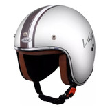 Casco Abierto Vertigo Vintage Maya Beige Mate Talle S