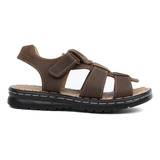 Huarache Confort Hombre Chocolate Piel Rivello 604 Gnv®