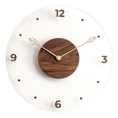 U Reloj De Pared Redondo De Madera, Reloj De Pared Grande,