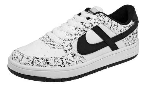 Tenis Junior Panam 010650-0016 Blanco Negro 22-25 104-892