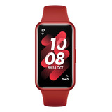 Smartwatch Huawei Band 7, 1.47'' Amoled Rojo Color De La Caja Red Color De La Correa Flame Red