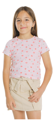 Blusa Playera Manga Corta C&a De Niña