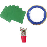 Kit Decoracion Mesa Navideña Año Nuevo Set Navidad Fiesta 31