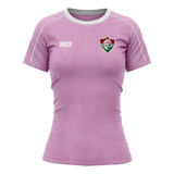 Camisa Fluminense Feminina Sea Lilas  Braziline - Oficial