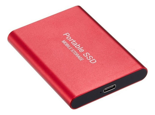 Disco Duro Móvil Spot Usb3.1, Neutro, De Gran Capacidad, Expansión Externa, Metal, Portátil, Negro, De Estado Sólido, 1 Tb, Color Rojo