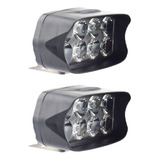 Moto Impermeable 6500k 8 Led Faros Auxiliares Dobles Luz