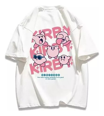 Camiseta De Manga Corta Con Estampado Casual Kirby Cut