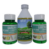 Combo-silueta Perfecta Clorofila Liquida+ 2 Garcinia En Caps