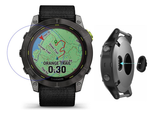 Vidrio Templado Protector De Pantalla Garmin Fenix 8 51mm