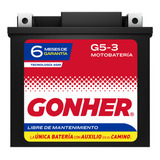 Bateria Para Motocicleta Tipo Gel Agm G5-3 Gonher