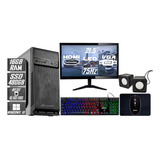 Pc Completo Cpu I7 Ssd 480gb / 16gb Ram + Monitor 21.5p