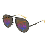 Gucci Gg0334s 002 Aviator Metal Negro