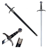 Espada 98 Cm Metal Medieval Maçonaria Maçônica Com Bainha
