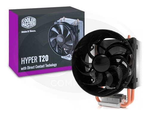 Cooler Hyper T20 Com 2 Heat Pipes Cobre P/ Cpu Amd E Intel
