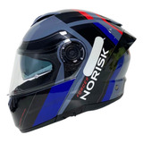 Capacete Norisk Force 2 Articulado Tamanho 58 Preto Azul