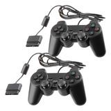 2x Controle De Play 2 Controle Para Ps2 Compatível Promocao