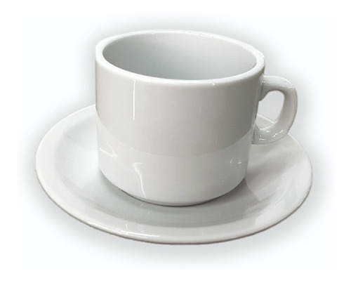 12 Tazas De Cafe Pocillo Con Plato Porcelana Tsuji Línea 450