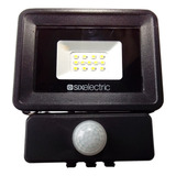 Reflector Led Con Sensor De Movimiento 10w Sixelectric