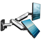 Mountup Soporte De Pared Para Monitor Doble, Brazo De Monito