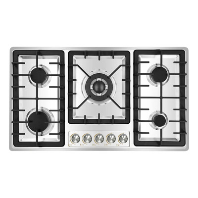 Parrilla Empotrable 5 Quemadores 90 cm AROL Acero Inoxidable, Modelo P-IN5Q86A | Meses sin interés