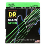 Cuerdas Guitarra Eléctri 10/46 Hi-def Neon Green Dr Nge-10 +