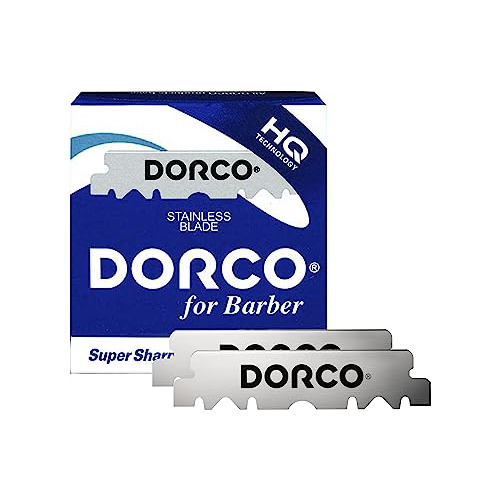 100 Hojas De Afeitar Dorco De Un Solo Filo Para Barberos Pro