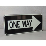 Cartel Señalización Ciudad Nueva York - Chapa One Way 13x30