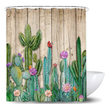 Cortina De Ducha Dongbei, Diseño De Cactus, Planta Tropical,