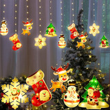 1 Serie De Luces Led Figuras Navideñas Tira De 2m 90 Leds