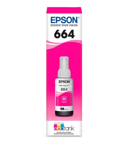 Tinta Epson 664 Botella Magenta