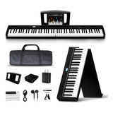 Piano Digital 88 Teclas Plegable Con Altavoces Y Accesorios