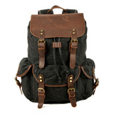 Mochila De Lona Retro Pull Rope Para Hombre