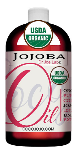 Aceite De Jojoba Orgánico  100% Orgánico, Puro Sin Refinar,