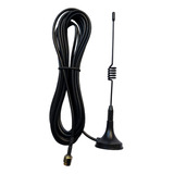 Antena 15cm Base Magnetica 433mhz 50 Ohms Sma Macho Cable 3m