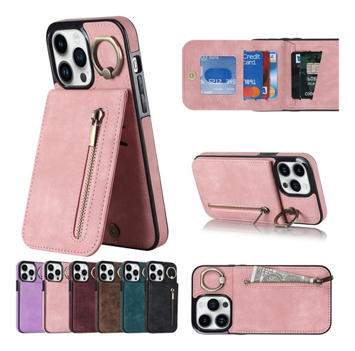 Funda Para iPhone Carcasa Piel Soporte De Carcasa Bolsa