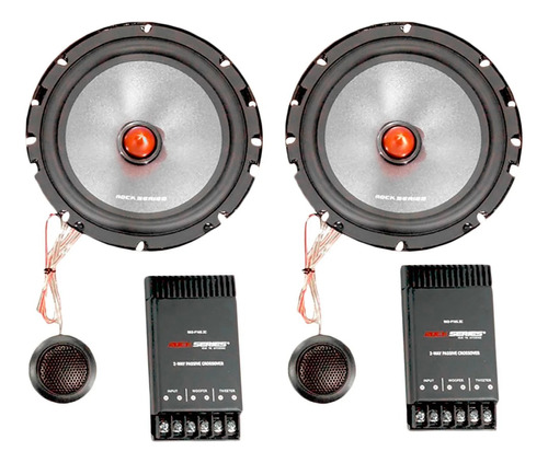 Set De Medios Rock Series Rks-p165.2c 6.5  450w 120rms