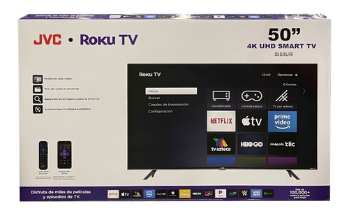 Pantalla Smart Tv Jvc Si50ur Roku Led Ultra Hd 50 Pulgadas