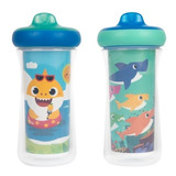 Vaso Entrenador Mágico Baby Shark Para Niños Paquete 2pz