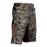 Bermuda Y Pantaloneta Con Estampado Camuflado