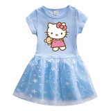 Vestido Casual De Princesa De Verano De Hellokitty Para Niña