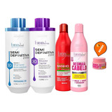 Progressiva Semi Forever Liss 2l + Shampoo Morango E Desmaia