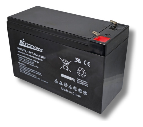 Batería Kitzuma 12v 7ah Gel Recargable Alarma Adt Alonso Dsc