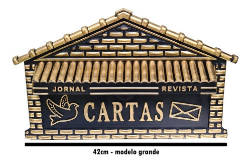 Caixa De Correio Clássica (modelo Grande) -  Embutir 