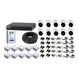 Kit De 10 Cámaras Dahua 1080p Fullcolorhd + Dvr 16ch+ Dd 1tb