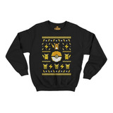 Pullover Sudadera Ugly Sueter Pokemon Raichu Pichu Pikachu