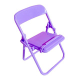 3 Soporte Morado Porta Celular Mini Silla Plegable Telefono