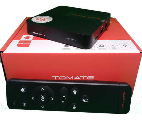 Smart Tv Box Tomate Anatel Hd 4k Android Wifi 2gb Ram 16gb 