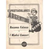 Programa Teatro Espectaculares Argentino 1981 Rosana Falasca
