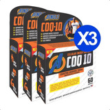 Kit 3x Coenzima Q10 - 200mg Ubiquinol 60 Caps | Arnold - Usa